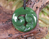 Koru carved from Hapopo Pounamu - NZ Greenstone