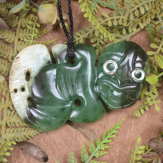 Hei Tiki carved from Hapopo Pounamu - NZ Greenstone