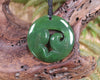 Koru carved from Hapopo Pounamu - NZ Greenstone