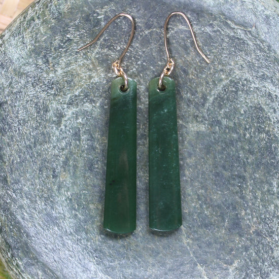 Kawakawa Pounamu earrings