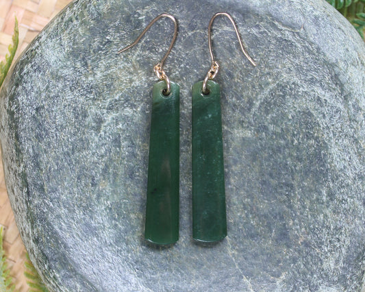 Kawakawa Pounamu earrings