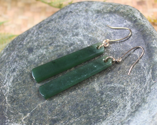 Kawakawa Pounamu earrings