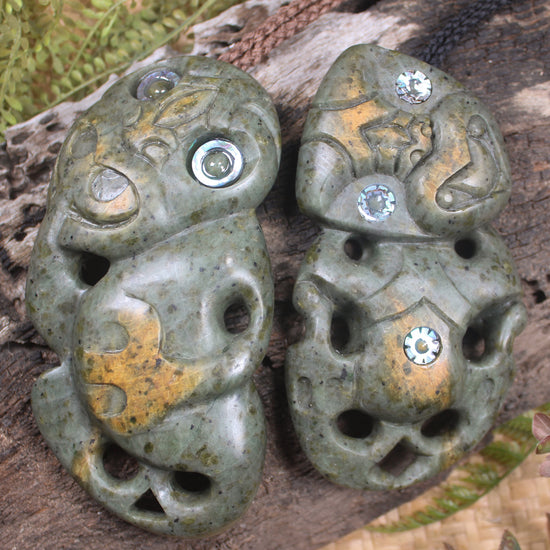 Rimu Pounamu Hei Tiki - NZ Greenstone