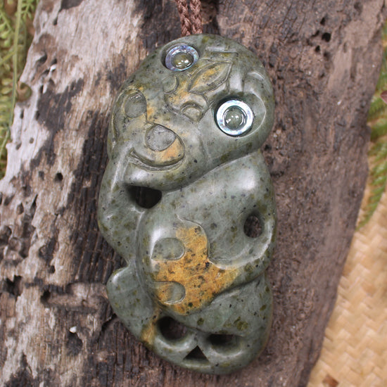 Rimu Pounamu Hei Tiki - NZ Greenstone