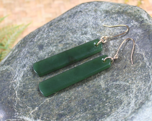 Kawakawa Pounamu earrings