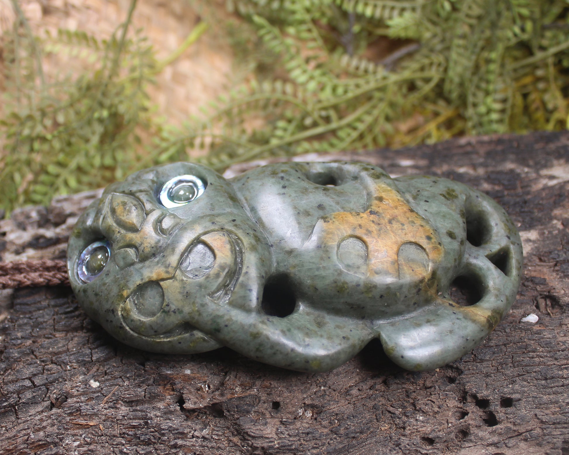 Rimu Pounamu Hei Tiki - NZ Greenstone