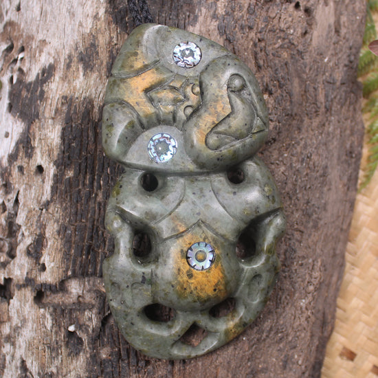 Rimu Pounamu Hei Tiki - NZ Greenstone