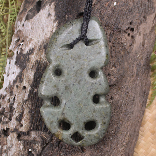 Rimu Pounamu Hei Tiki - NZ Greenstone
