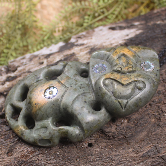 Rimu Pounamu Hei Tiki - NZ Greenstone
