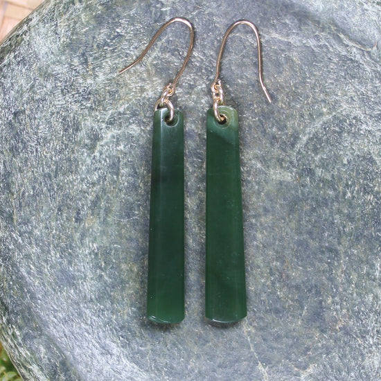 Kawakawa Pounamu earrings