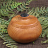 Wooden container with Moss Agate set into lid 