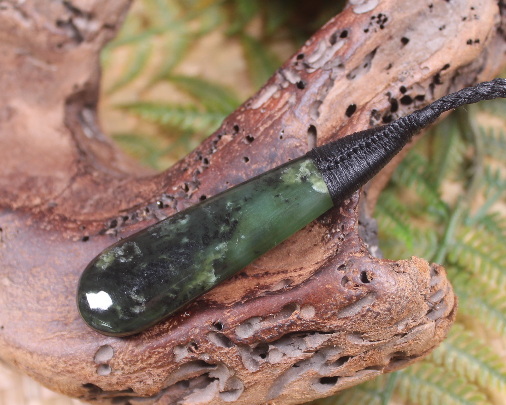 Rimu Pounamu Roimata Pendant - NZ Greenstone