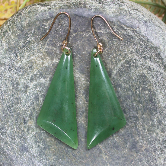 Hapopo Pounamu Earrings