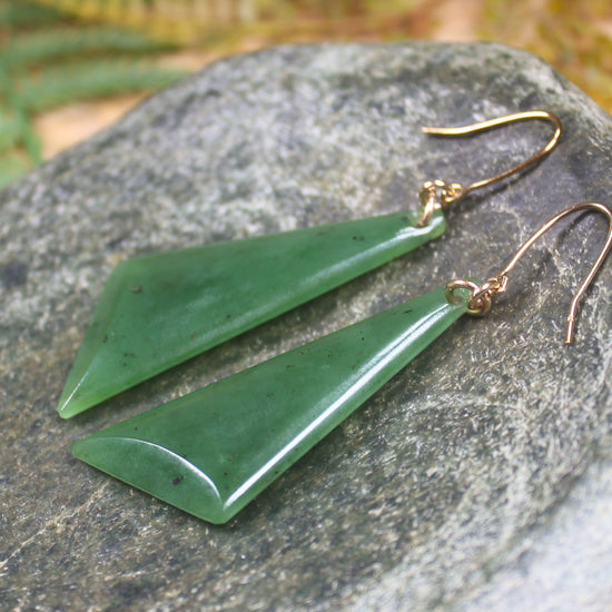 Hapopo Pounamu Earrings