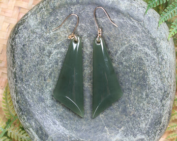 Inanga Pounamu earrings