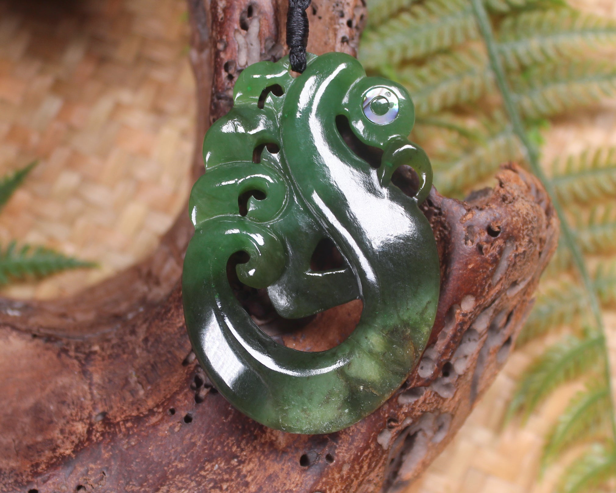 Manaia carved from Hapopo Pounamu - NZ Greenstone