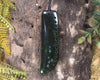 Flower Jade Pounamu Tooth pendant - NZ Greenstone