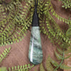 Roimata or Teardop carved from Hapopo Pounamu - NZ Greenstone