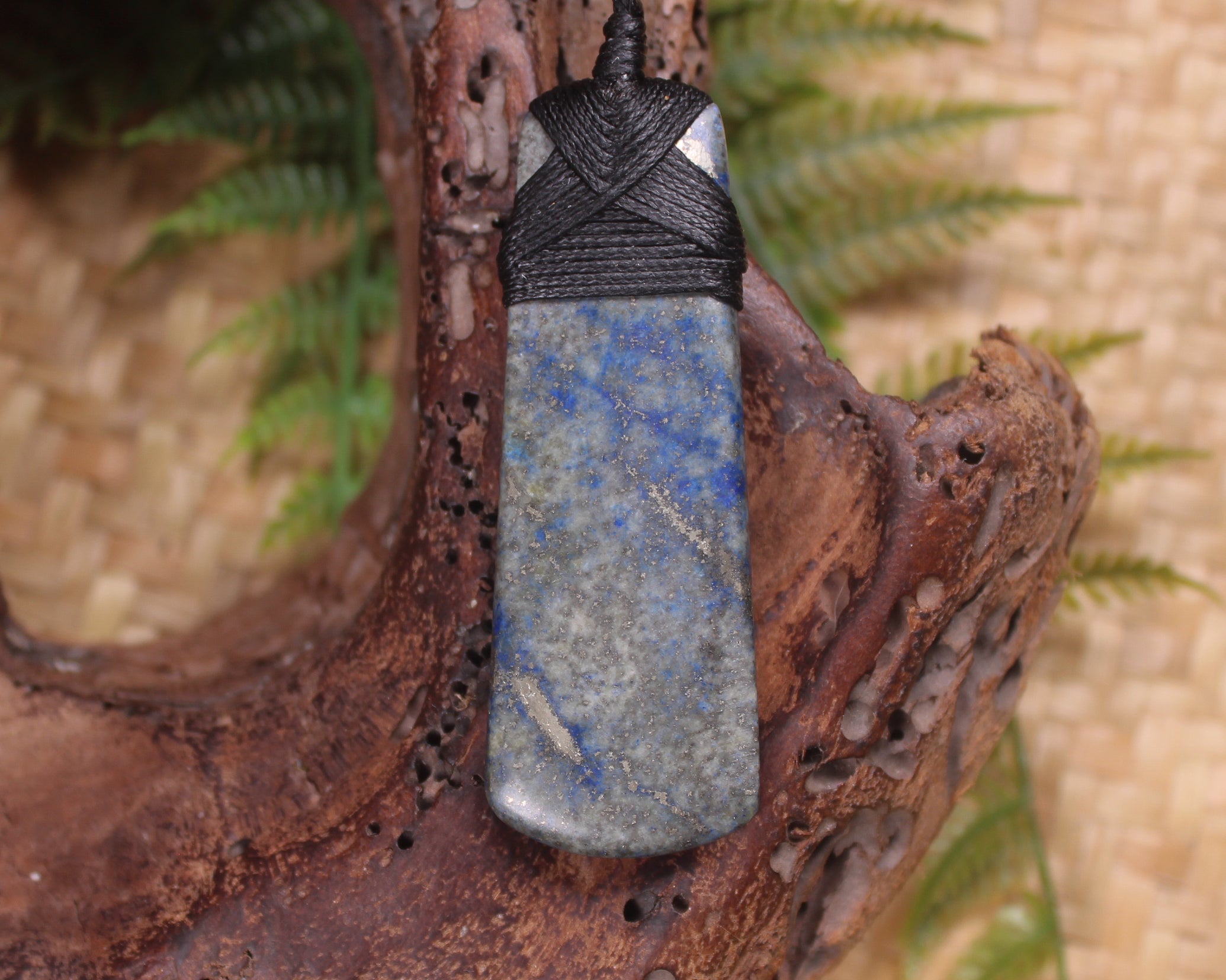 Toki or Adze carved from Lapis Lazuli