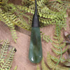 Roimata or Teardrop carved from Inanga Pounamu - NZ Greenstone