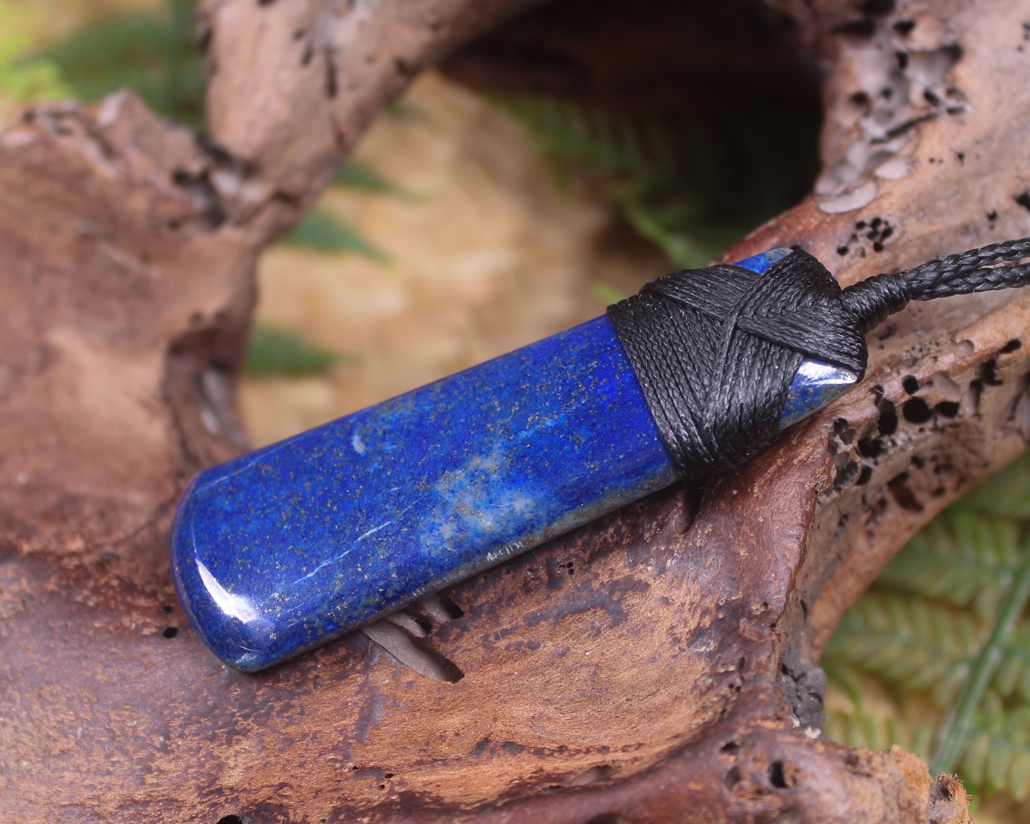 Toki or Adze carved from Lapis Lazuli