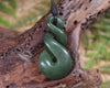 Twist carved from Kawakawa Pounamu - NZ Greenstone