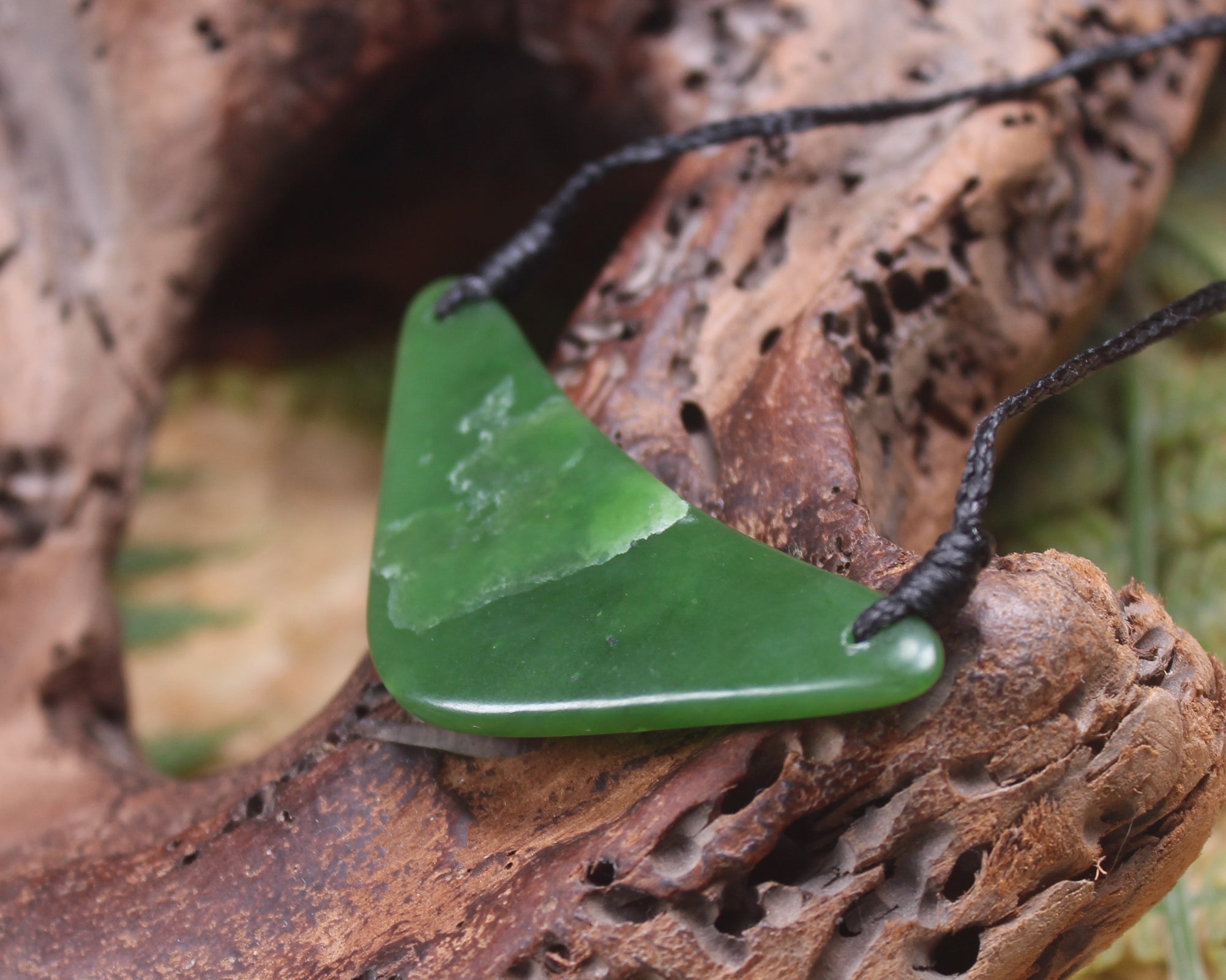 Breastplate or Shield carved from Hapopo Pounamu - NZ Greenstone