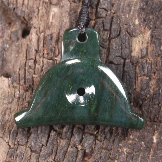 Dog Whistle carved from Kawakawa Pounamu - NZ Greenstone