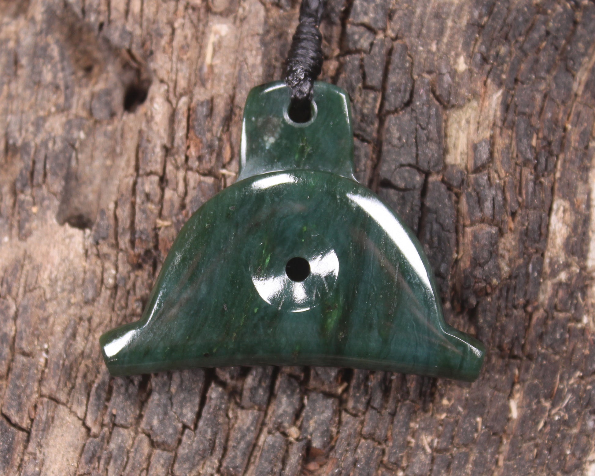 Dog Whistle carved from Kawakawa Pounamu - NZ Greenstone