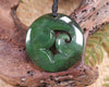 Koru pendant carved from Kawakawa Pounamu - NZ Greenstone