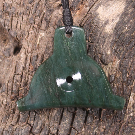 Dog Whistle carved from Kawakawa Pounamu - NZ Greenstone