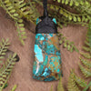 Turquoise with bronze composite toki pendant