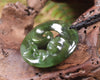 Koru carved from Rimu Pounamu - NZ Greenstone