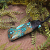 Turquoise with bronze composite toki pendant