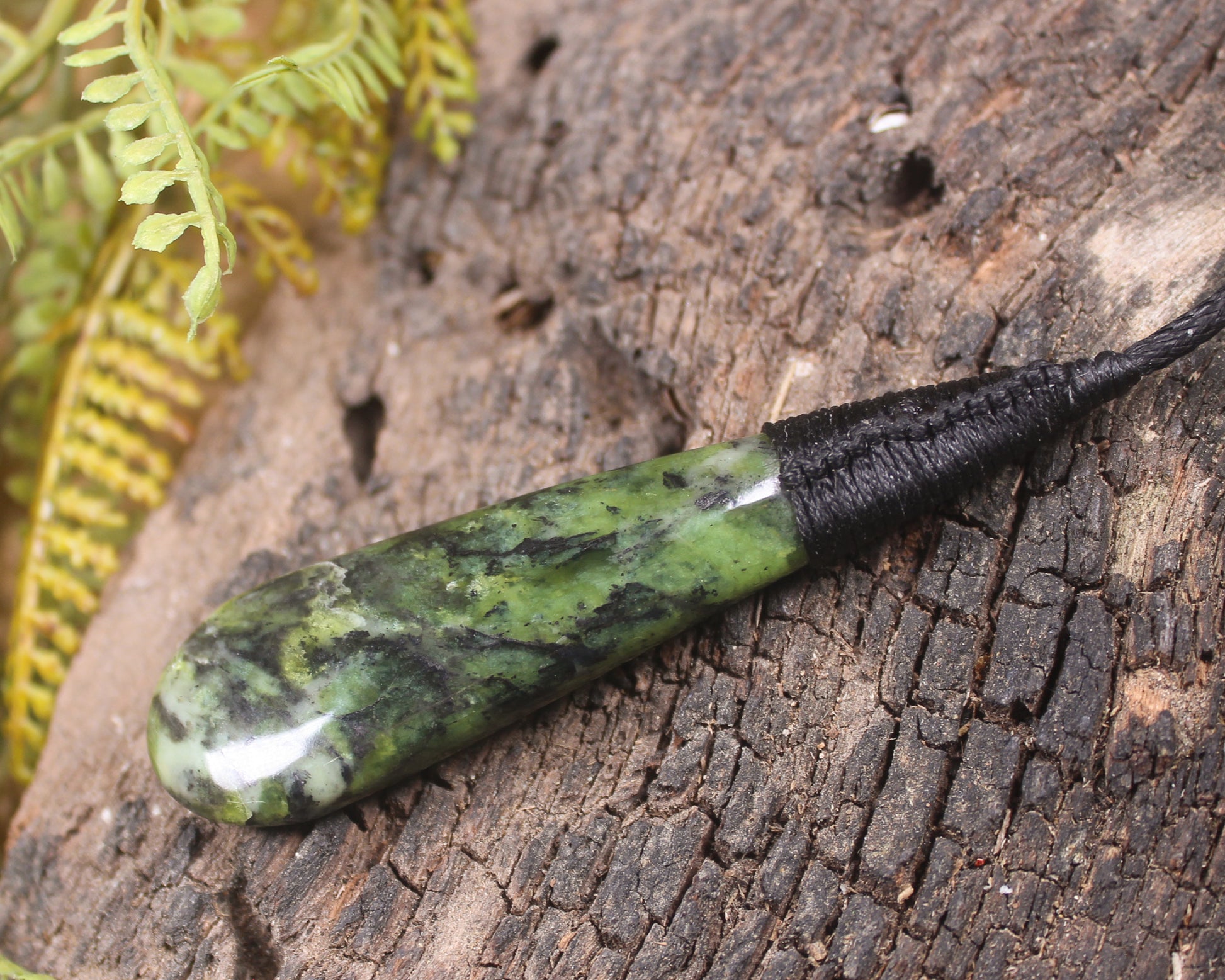 Roimata Teardrop carved from Douglas Creek Pounamu - NZ Greenstone