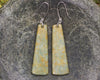 Roimata or Teardrop earrings carved from Flower Jade Pounamu - NZ Greenstone