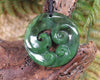 Koru carved from Hapopo Pounamu - NZ Greenstone