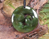 Koru carved from Rimu Pounamu - NZ Greenstone