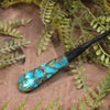 Turquoise with bronze composite toki and roimata pendant
