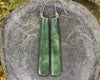 Roimata or Teardrop earrings carved from Kawakawa Pounamu - NZ Greenstone