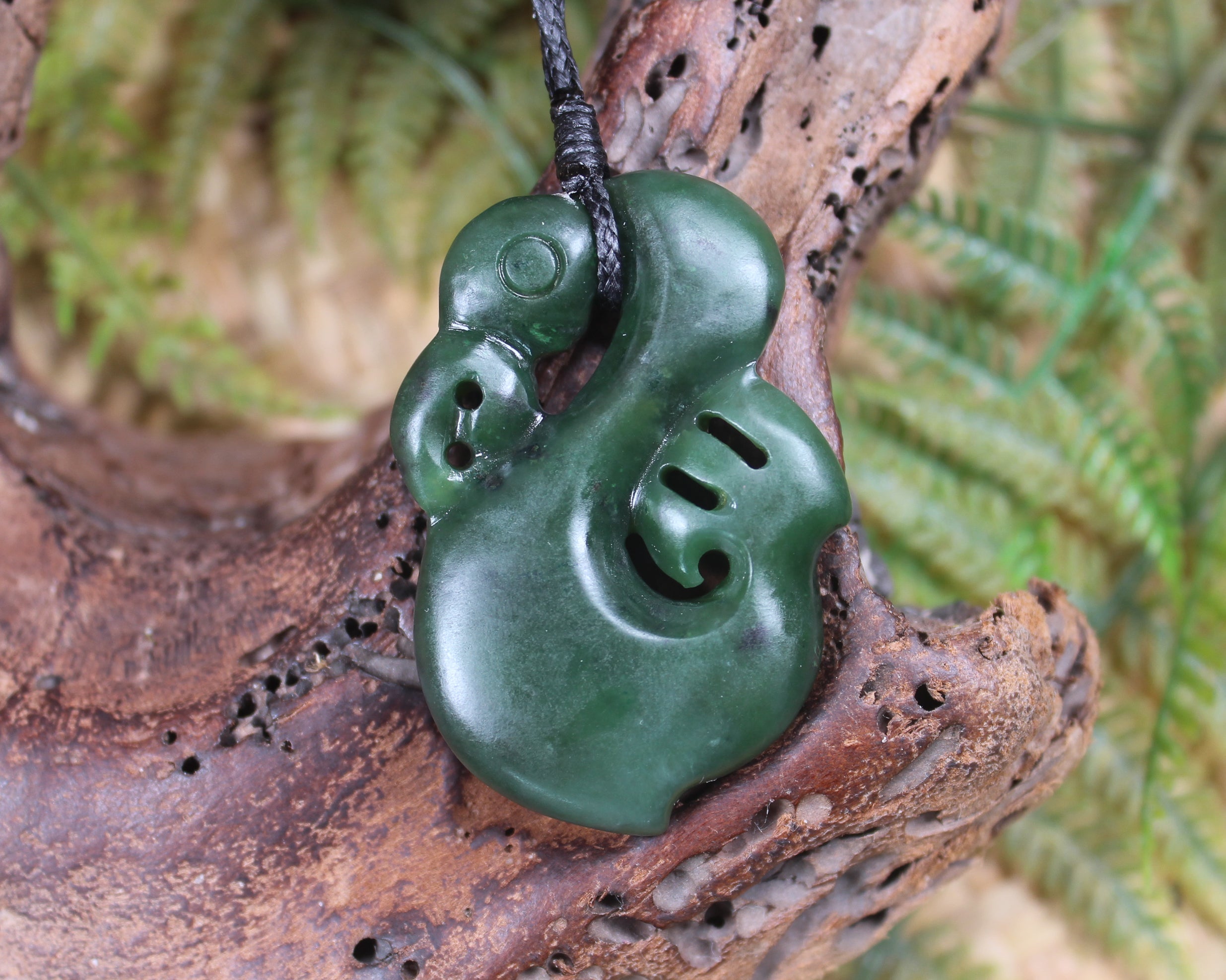 Manaia carved from Kawakawa Pounamu - NZ Greenstone