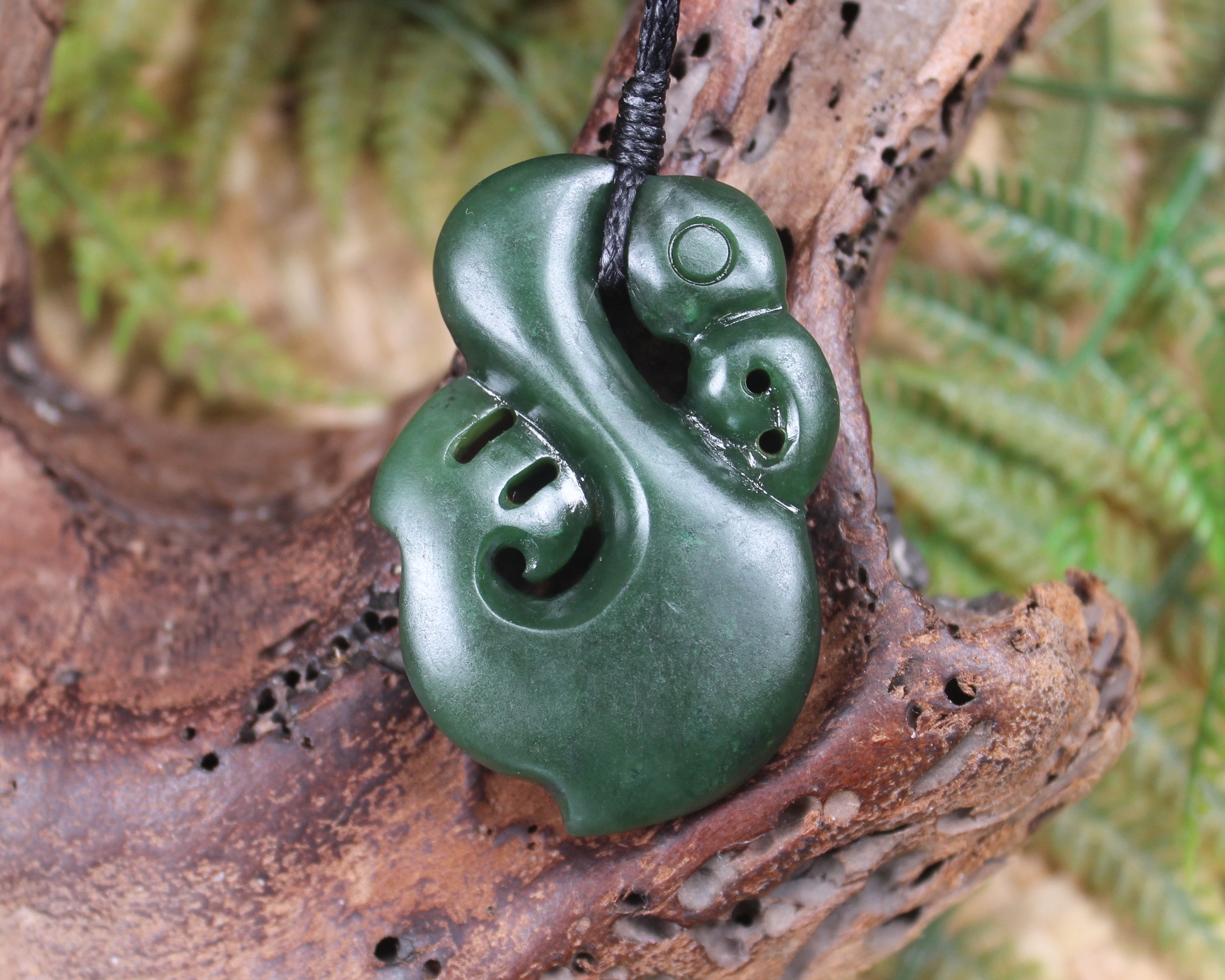 Manaia carved from Kawakawa Pounamu - NZ Greenstone