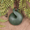 Twist or Pikorua carved from Hapopo Pounamu - NZ Greenstone