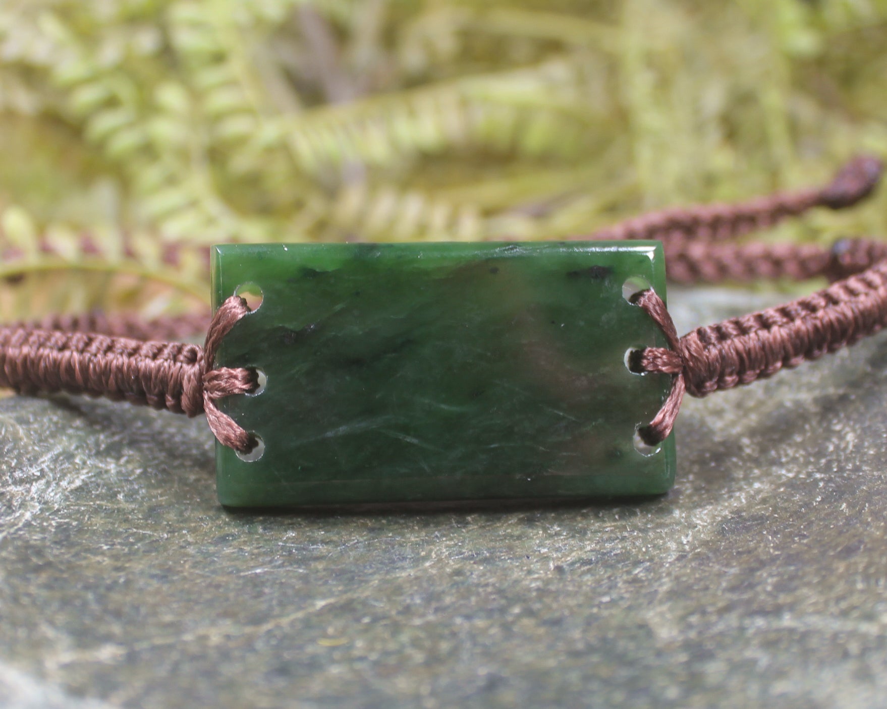 Kawakawa Pounamu cord bracelet