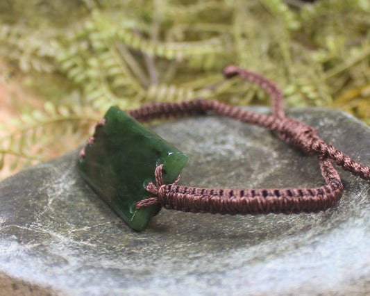 Kawakawa Pounamu cord bracelet