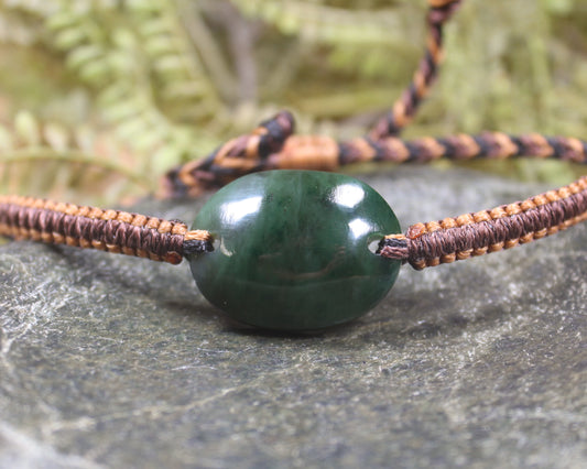 Kawakawa Pounamu cord bracelet