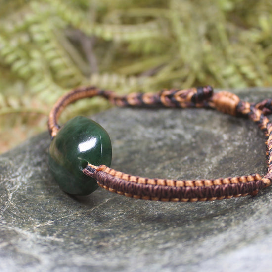 Kawakawa Pounamu cord bracelet