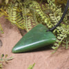 Tooth pendant carved from Hapopo Pounamu - NZ Greenstone