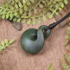 Twist or Pikorua carved from Hapopo Pounamu - NZ Greenstone