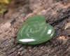 Koru Heart pendant carved from Hapopo Pounamu - NZ Greenstone